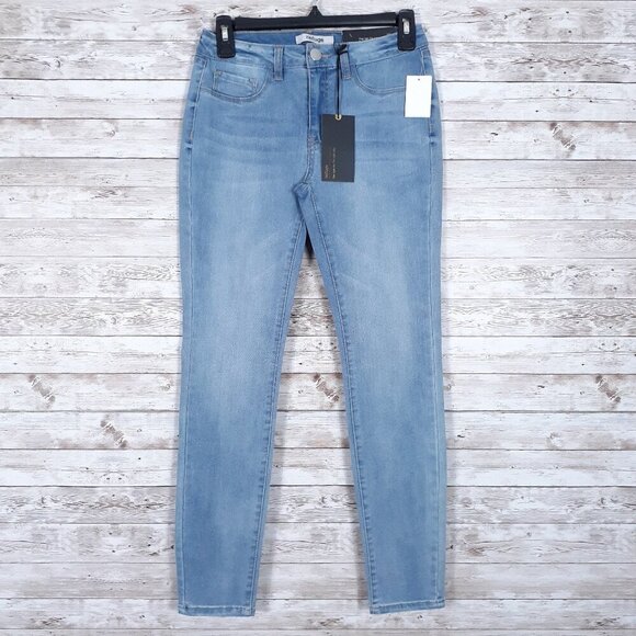 refuge Denim - Refuge Womens Jeans Size 2 Skintight Legging Stretch Blue 2